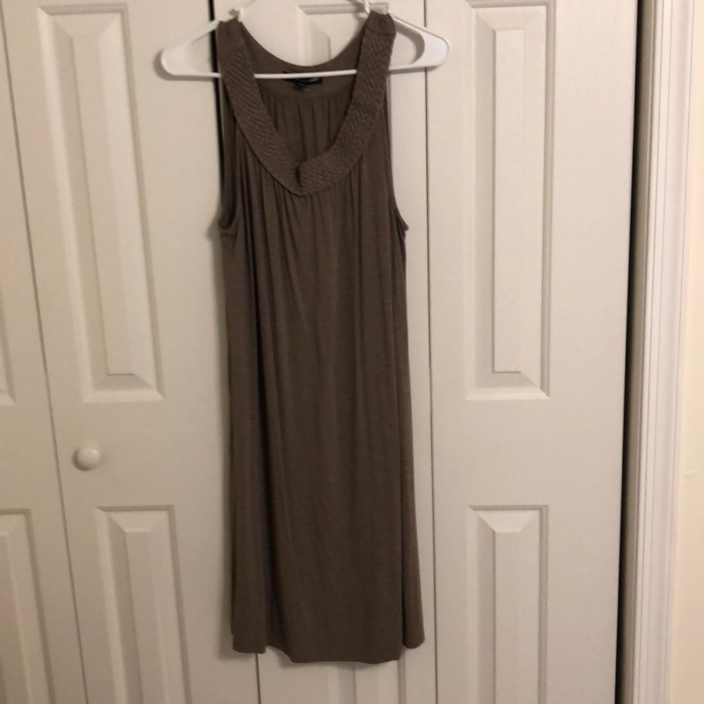 Saint Tropez West sleeveless brown dress size L